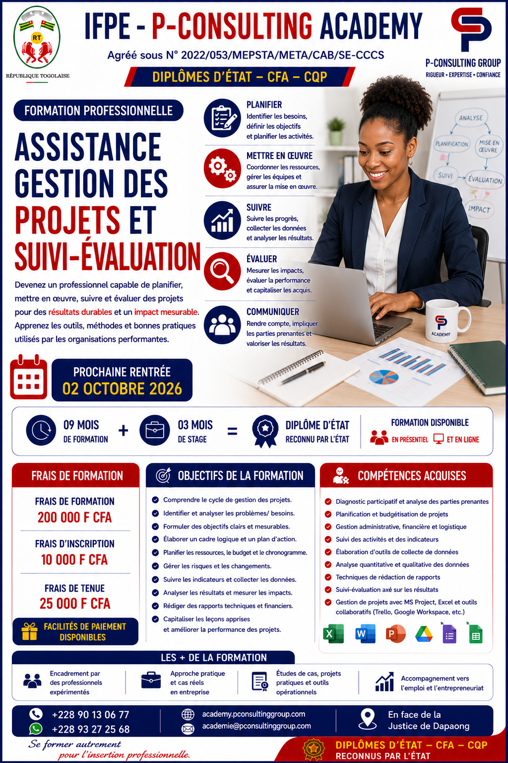 Affiche — Assistance Gestion des Projets et Suivi-Évaluation