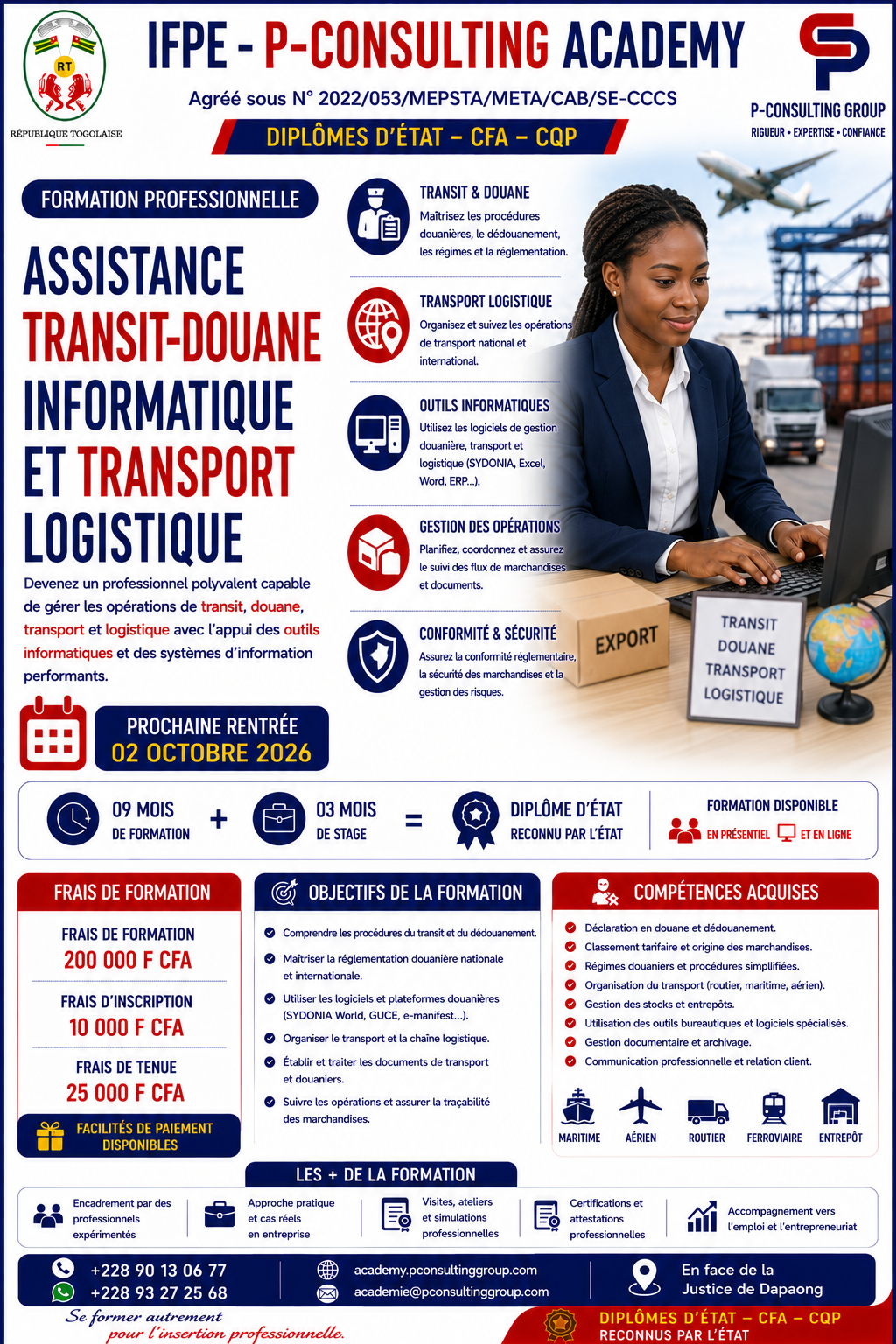 Affiche — Assistance Transit-Douane, Informatique et Transport Logistique