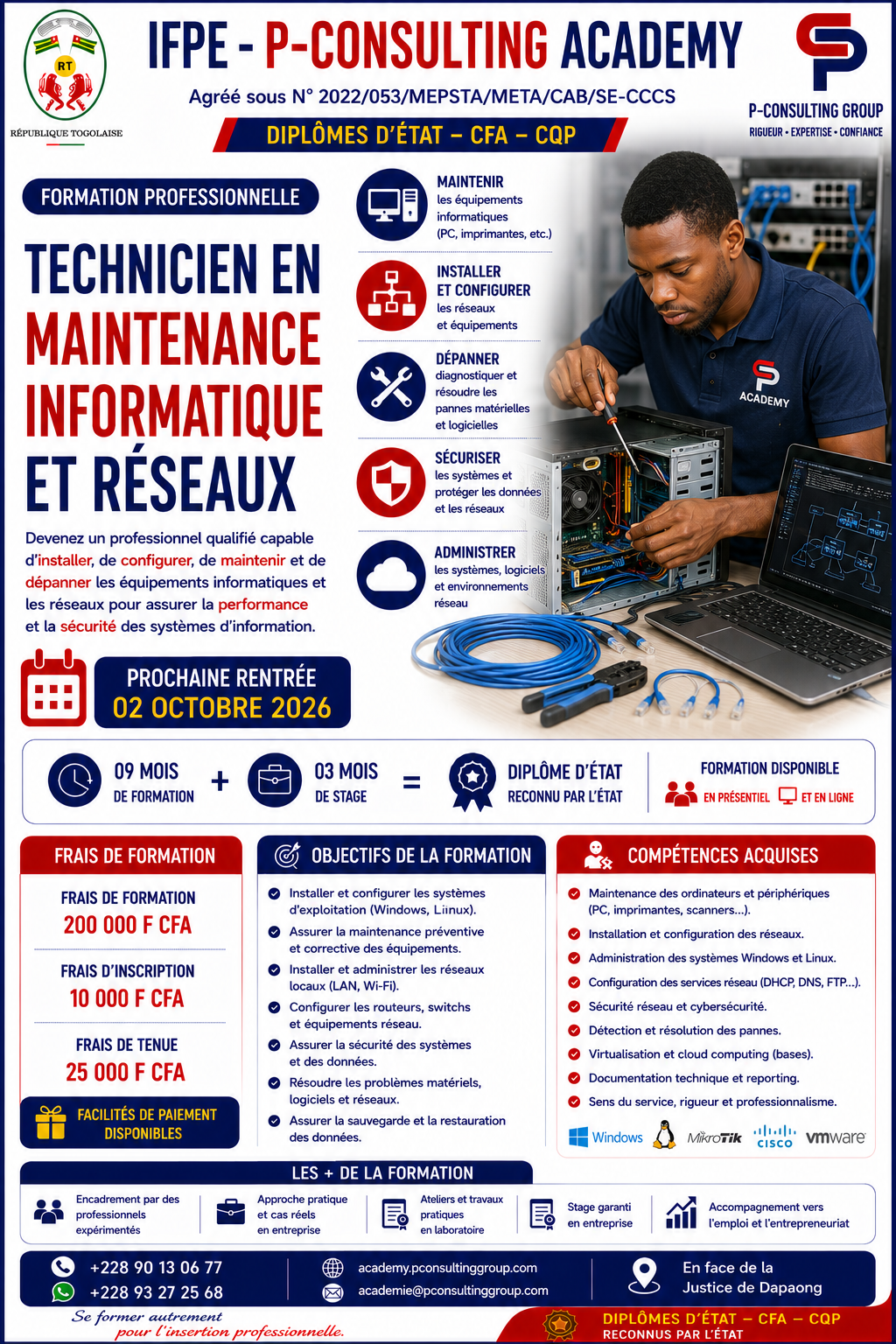 Affiche — Technicien Maintenance Informatique et Réseaux